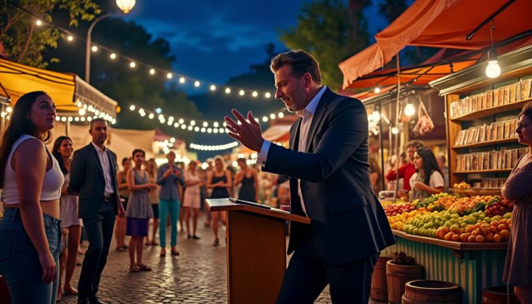 découvrez l'art fascinant de l'hypnose de rue à decize, où la magie des spectacles nocturnes rencontre la réceptivité des passants. plongez dans une expérience inoubliable lors du premier marché nocturne de la ville, mêlant performances captivantes et ambiance conviviale.