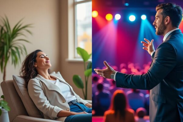 découvrez comment l’hypnose diffère entre le cadre thérapeutique et le spectacle, et explorez son efficacité réelle grâce à une analyse éclairée et des conseils pratiques.