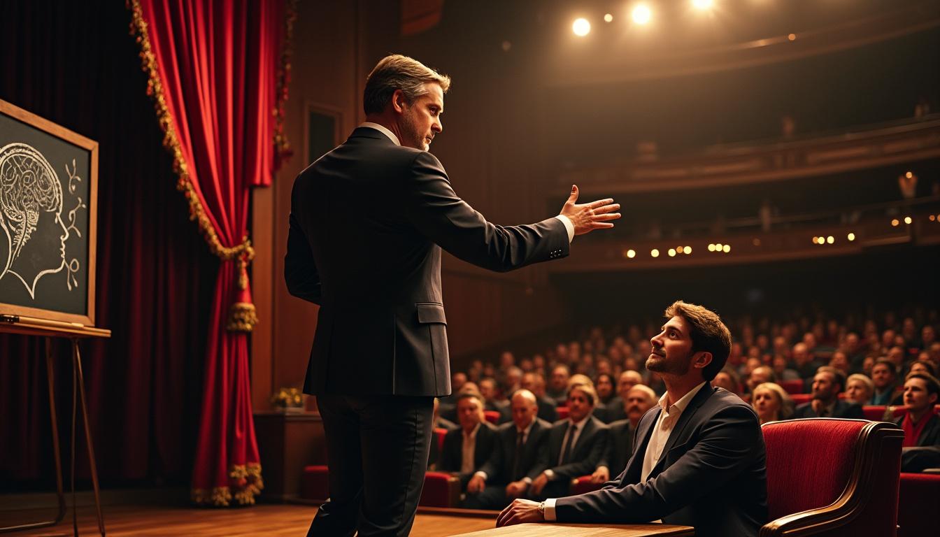 découvrez le spectacle d'hypnose sur scène à stenay le 7 mars, une expérience unique mêlant apprentissage et divertissement pour toute la famille.