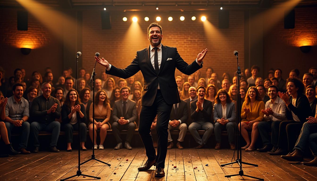 découvrez le montauban comedy show 2ème édition, un spectacle rempli d'humour, de rires et de surprises qui vous garantit une soirée inoubliable.