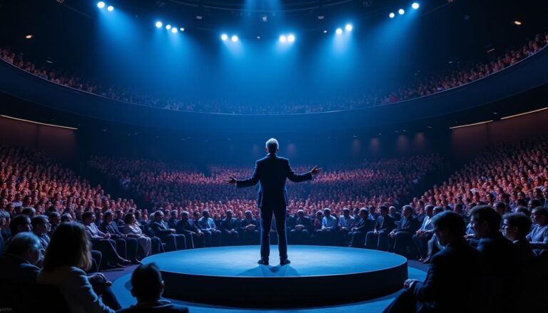 Plongée en images : immersion collective dans une séance d&rsquo;hypnose avec Messmer à la LDLC Arena