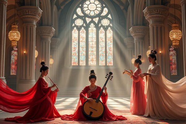 découvrez un concert unique où les harmonies de la musique asiatique rencontrent la puissance de l'opéra, en plein cœur de l'abbaye pour une expérience musicale inoubliable.