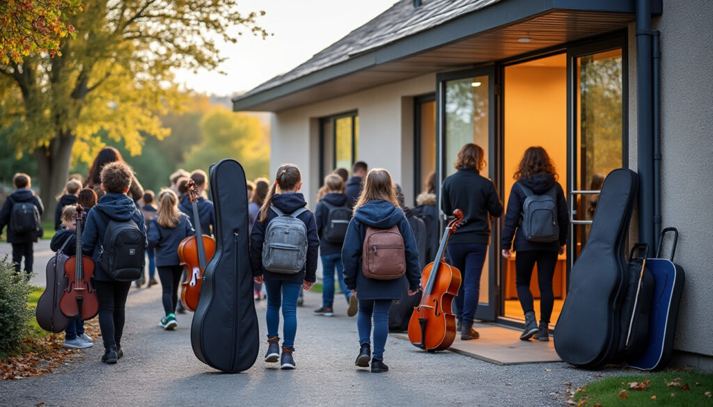 à lanester, 697 élèves font leur rentrée au conservatoire et retrouvent le chemin des cours pour une nouvelle année.