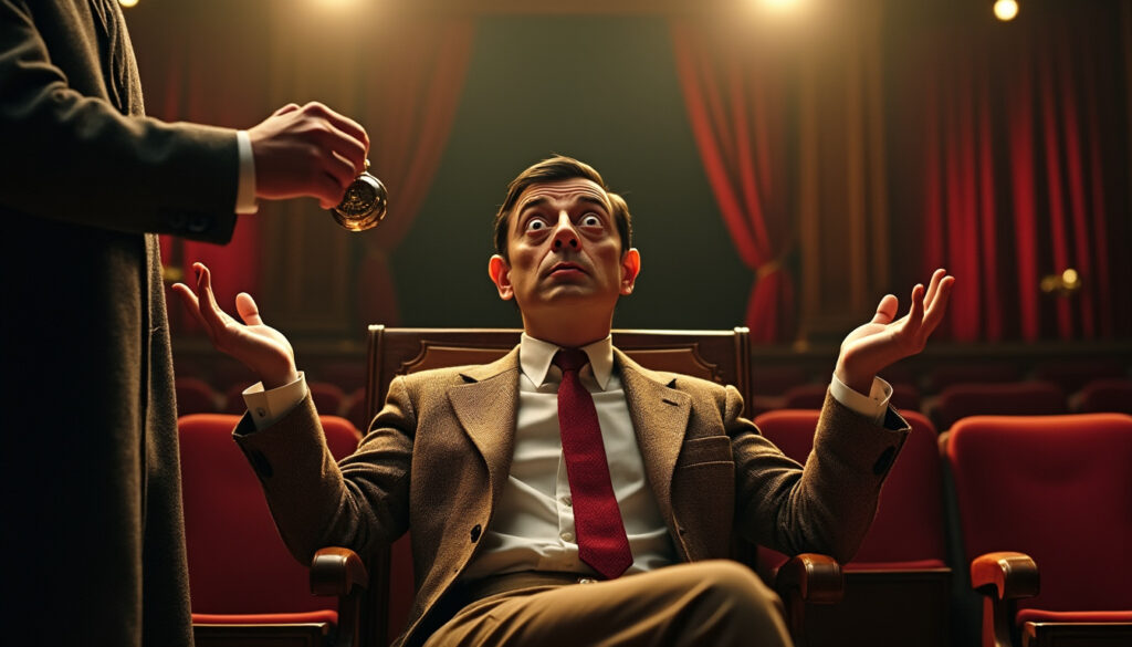 découvrez le résumé de « mister bean sous hypnose » (s02e31) : mr bean se retrouve embarqué dans une aventure aussi drôle qu’inattendue.