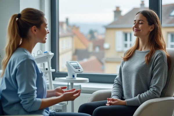 à besançon, l’hypnose accompagne les patientes atteintes d’un cancer du sein pour mieux vivre les soins et apaiser l’anxiété.